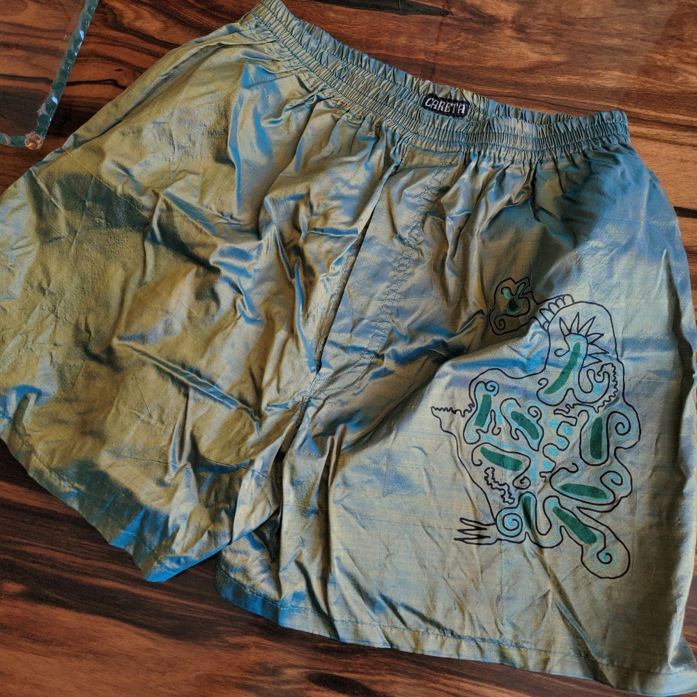 Vintage Handwoven Silk Lightweight Shorts / Boxers